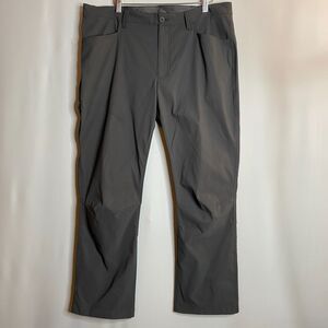 Eddie Bauer Performance Grey Stretch Nylon Tech Pants Mens 33x30